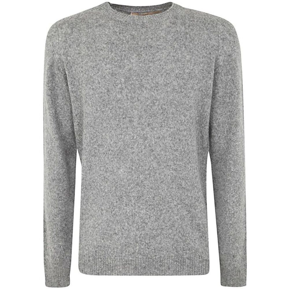 NUUR Men's Crew Neck Fine Knit Sweater Men GREY Sweaters & Cardigans